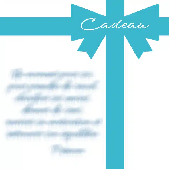 Exemple carte cadeau plaisir d'offrir séance de coaching personnalisé recto