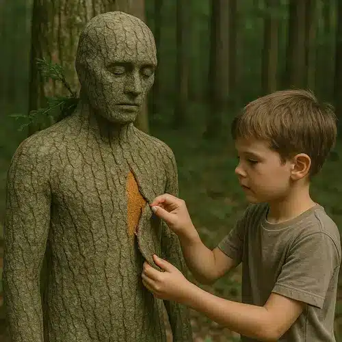 Arracher l'écorce d'un arbre : un geste d'un enfant qui laisse plus qu’une trace